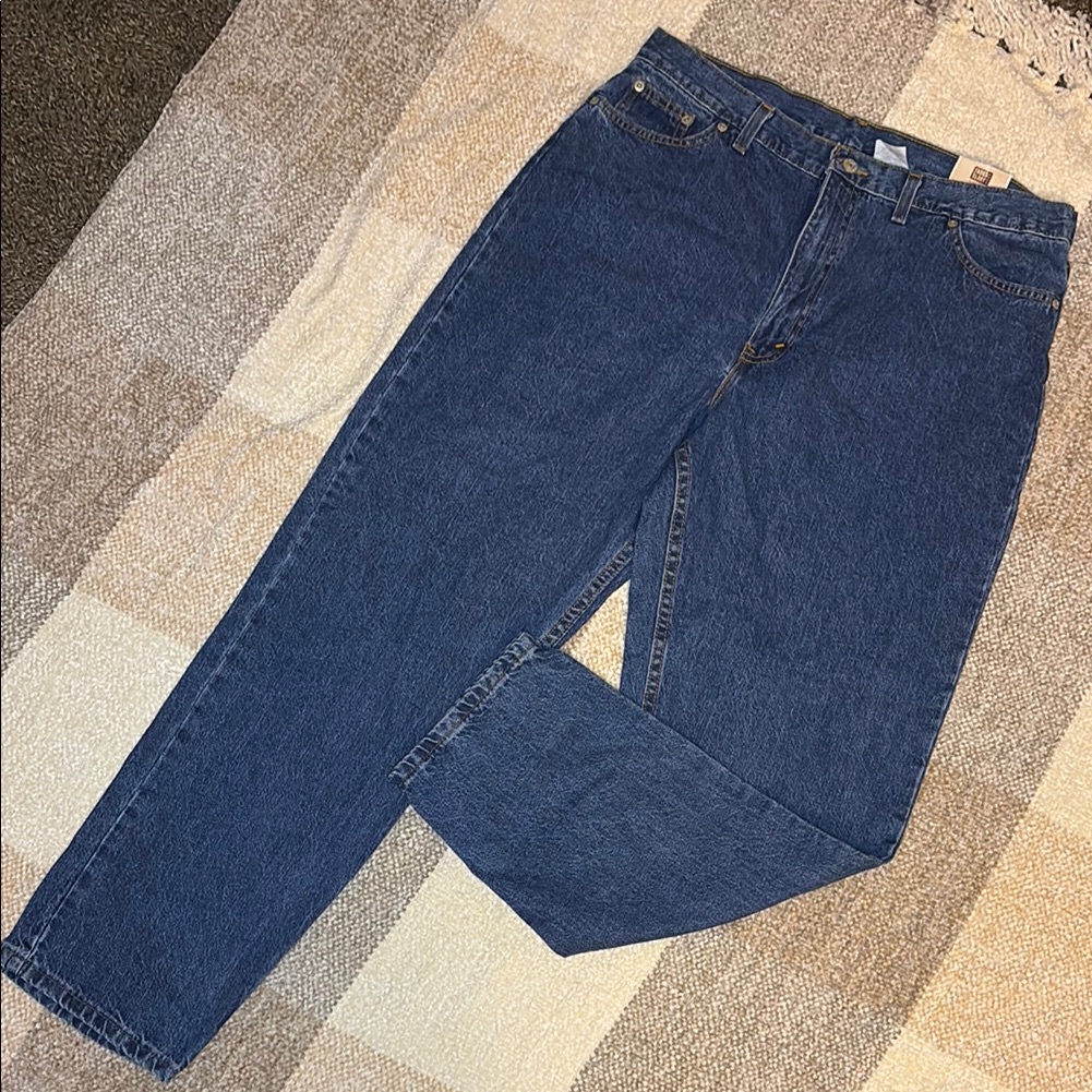 Faded Glory Relaxed Blue Jeans Classic Comfort